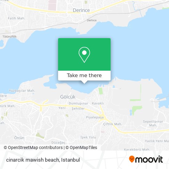 cinarcik mawish beach map