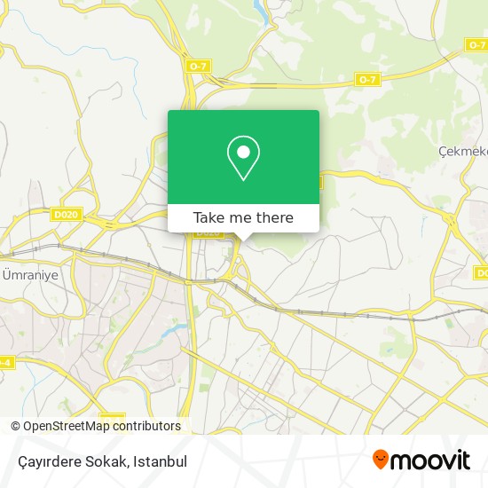 Çayırdere Sokak map