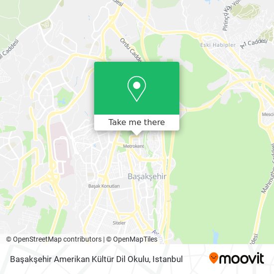 Başakşehir Amerikan Kültür Dil Okulu map