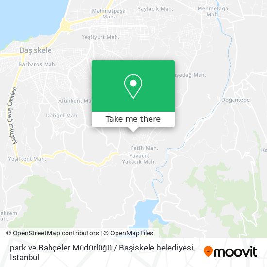 park ve Bahçeler Müdürlüğü / Başiskele belediyesi map