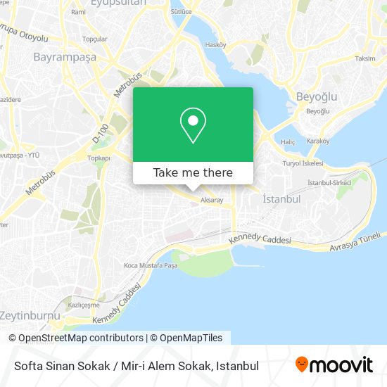 Softa Sinan Sokak / Mir-i Alem Sokak map