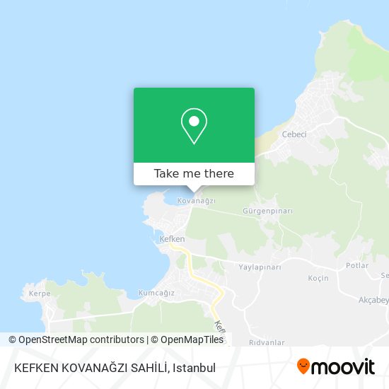 KEFKEN KOVANAĞZI SAHİLİ map