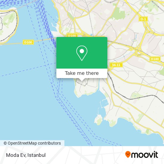 Moda Ev map