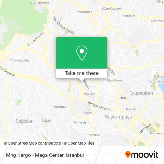 Mng Kargo - Mega Center map