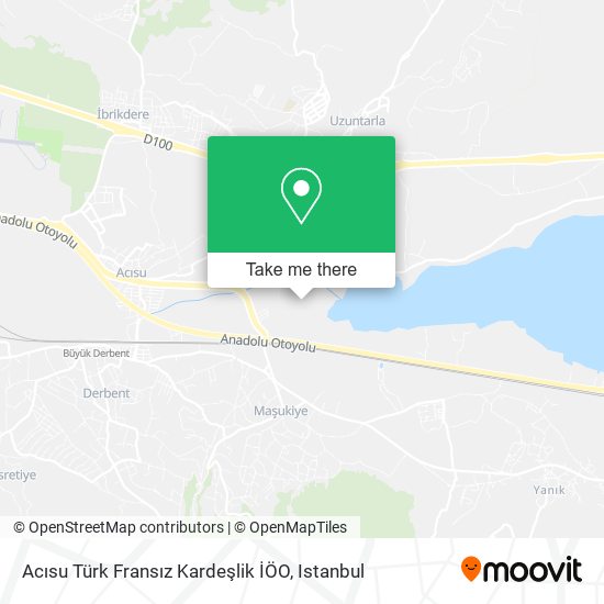 Acısu Türk Fransız Kardeşlik İÖO map