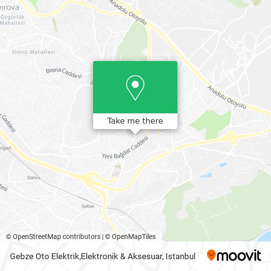 Gebze Oto Elektrik,Elektronik & Aksesuar map