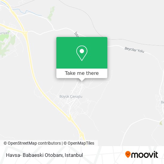 Havsa- Babaeski Otobanı map
