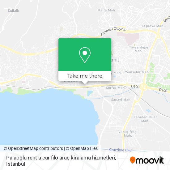 Palaoğlu rent a car filo araç kiralama hizmetleri map