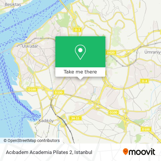 Acıbadem Academia Pilates 2 map
