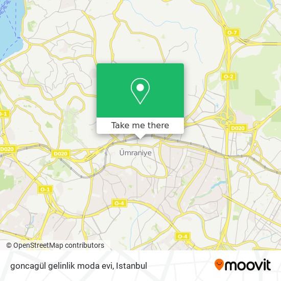 goncagül gelinlik moda evi map