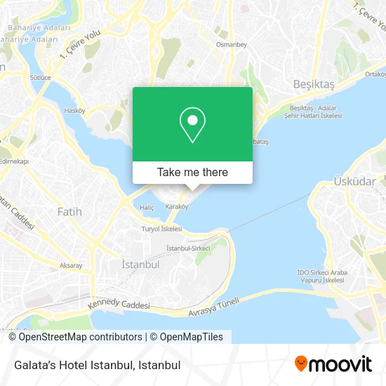 Galata’s Hotel Istanbul map