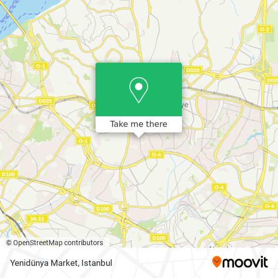 Yenidünya Market map