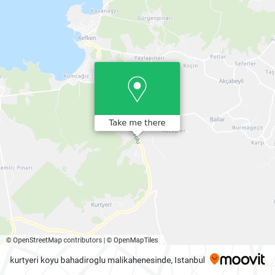 kurtyeri koyu bahadiroglu malikahenesinde map