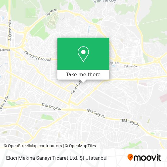 Ekici Makina Sanayi Ticaret Ltd. Şti. map