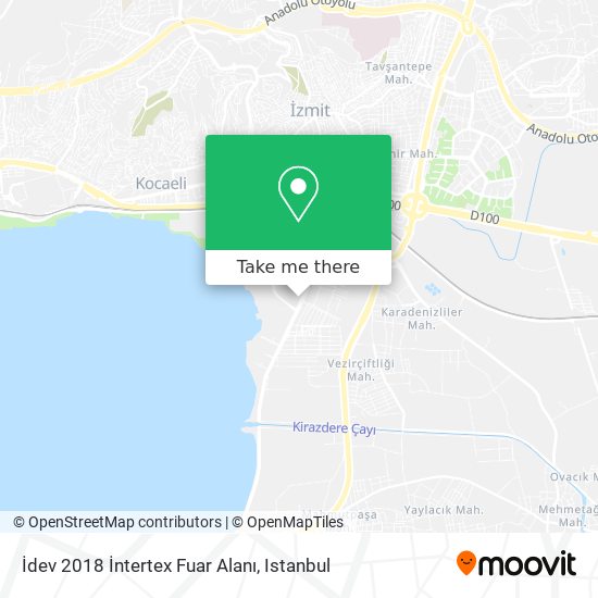 İdev 2018 İntertex Fuar Alanı map