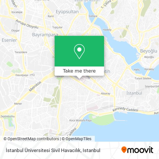 İstanbul Üniversitesi Sivil Havacılık map