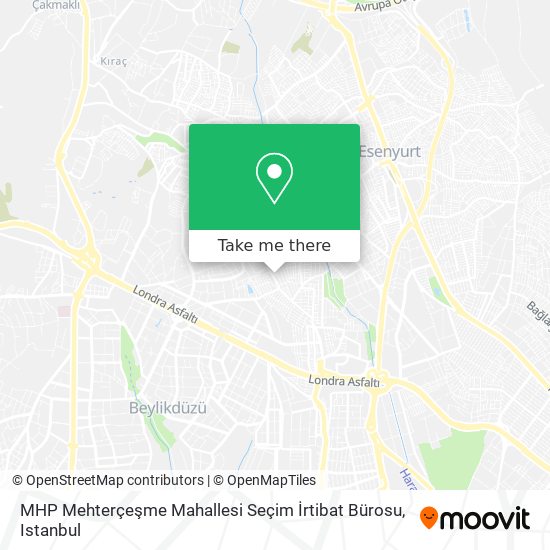 MHP Mehterçeşme Mahallesi Seçim İrtibat Bürosu map