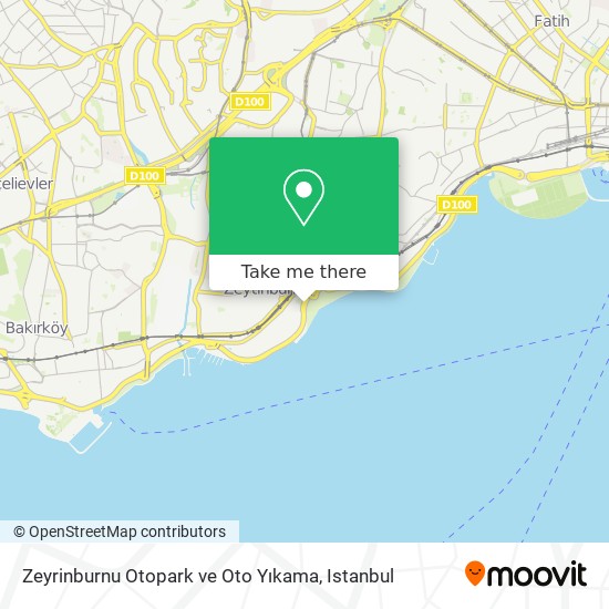 Zeyrinburnu Otopark ve Oto Yıkama map