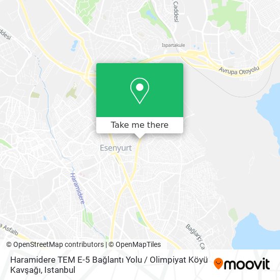 Haramidere TEM E-5 Bağlantı Yolu / Olimpiyat Köyü Kavşağı map