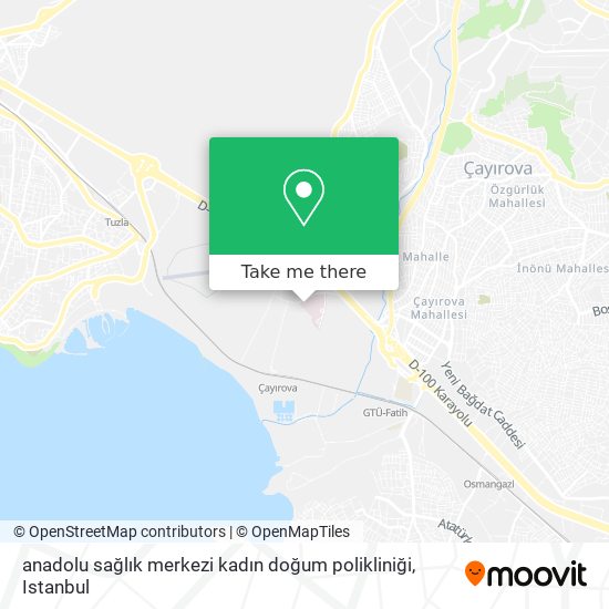 anadolu sağlık merkezi kadın doğum polikliniği map
