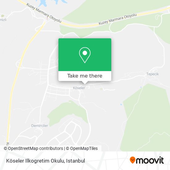 Köseler Ilkogretim Okulu map