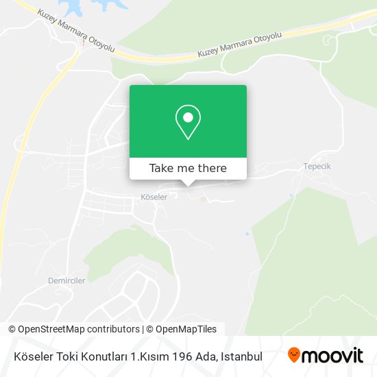 Köseler Toki Konutları 1.Kısım 196 Ada map