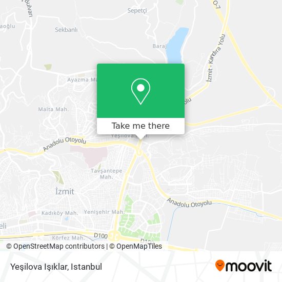 Yeşilova Işıklar map