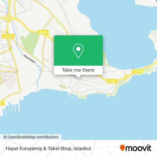 Hayat Kuruyemiş & Tekel Shop map