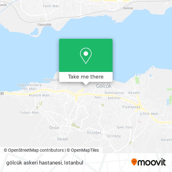 gölcük askeri hastanesi map