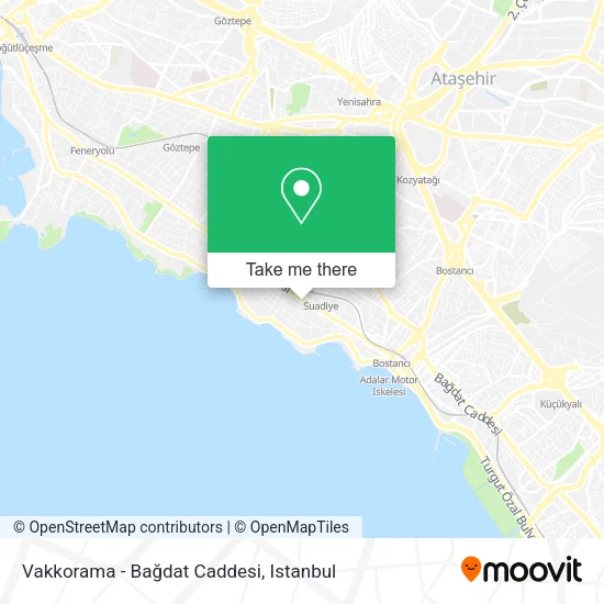 Vakkorama - Bağdat Caddesi map