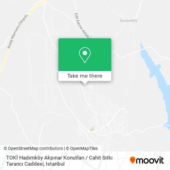 TOKİ Hadımköy Akpınar Konutları / Cahit Sıtkı Tarancı Caddesi map