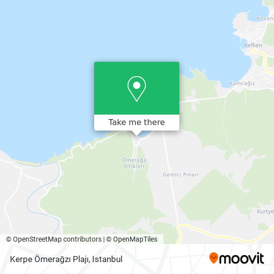 Kerpe Ömerağzı Plajı map