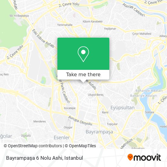 Bayrampaşa 6 Nolu Ashi map