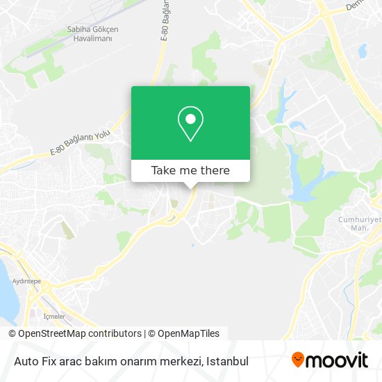 Auto Fix  arac bakım onarım merkezi map