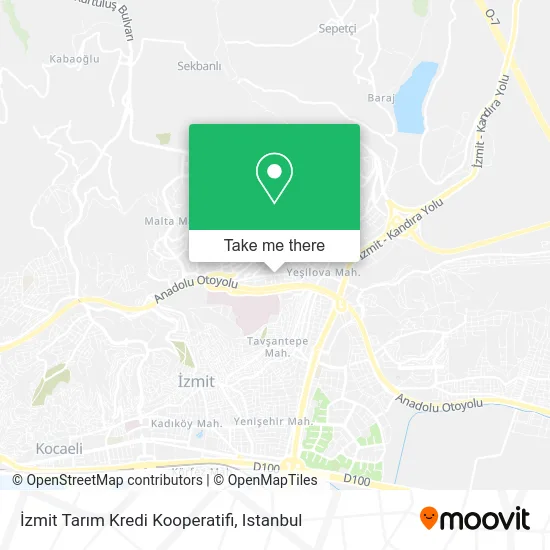 İzmit Tarım Kredi Kooperatifi map
