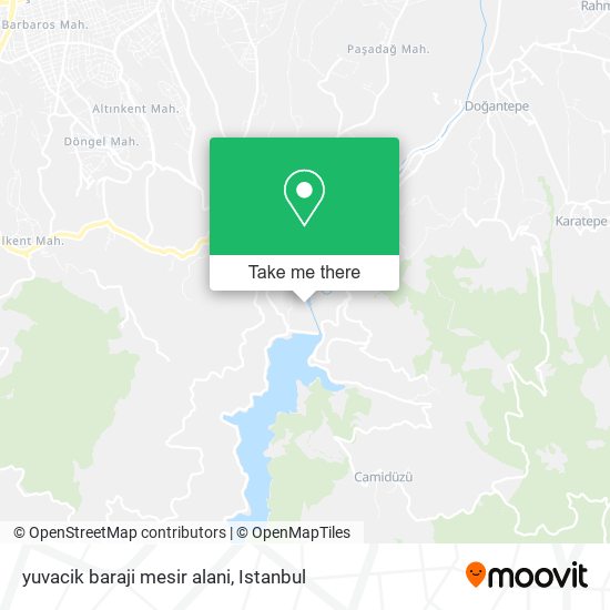 yuvacik baraji mesir alani map