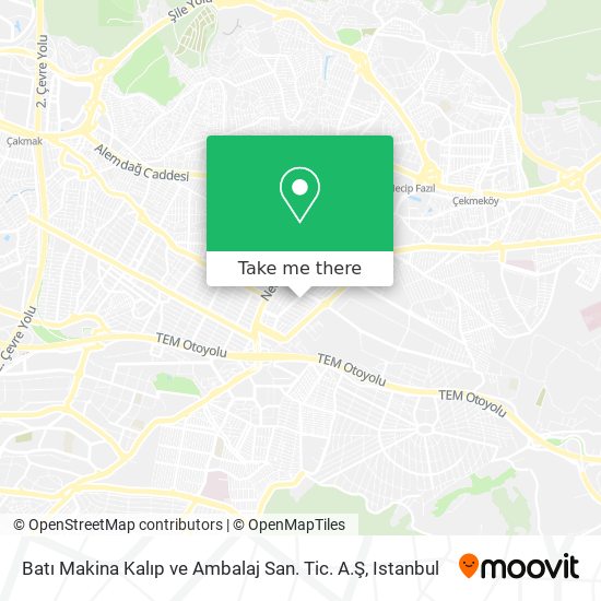 Batı Makina Kalıp ve Ambalaj San. Tic. A.Ş map