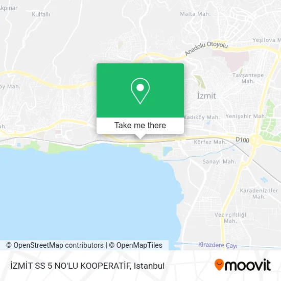 İZMİT SS 5 NO'LU KOOPERATİF map