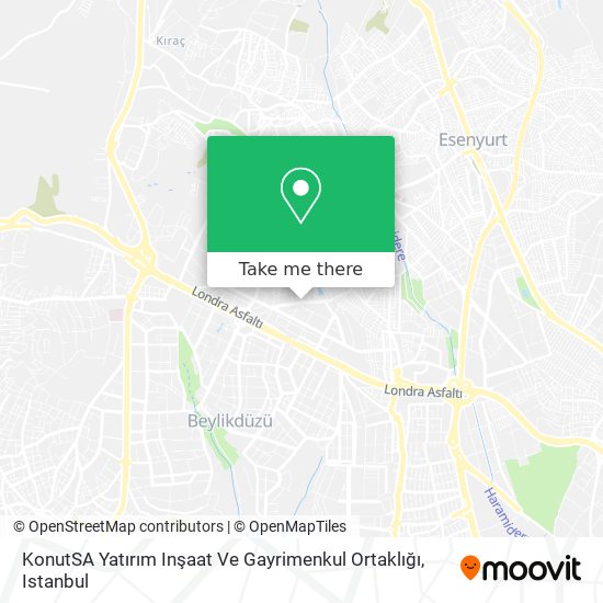 KonutSA Yatırım Inşaat Ve Gayrimenkul Ortaklığı map