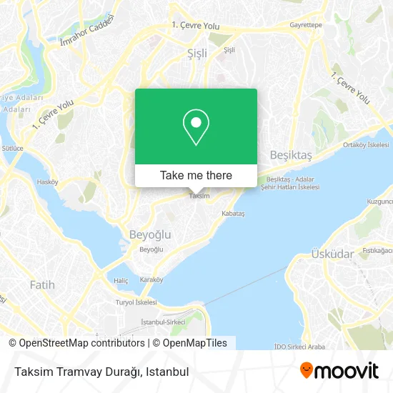 Taksim Tramvay Durağı map