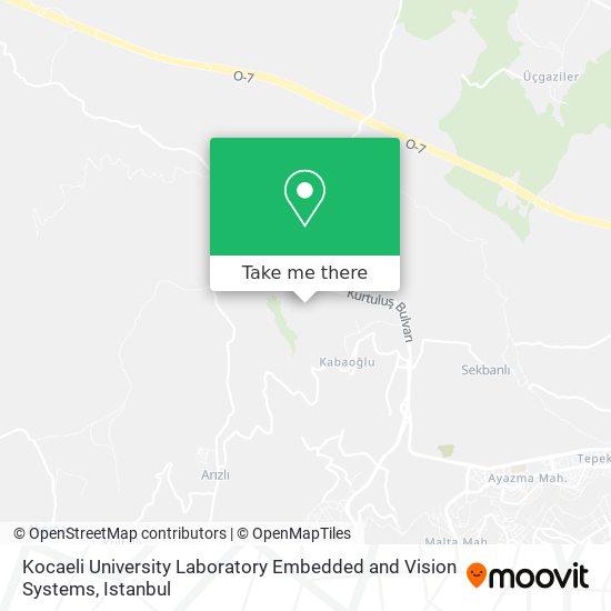 Kocaeli University Laboratory Embedded and Vision Systems map