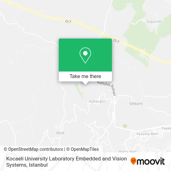 Kocaeli University Laboratory Embedded and Vision Systems map