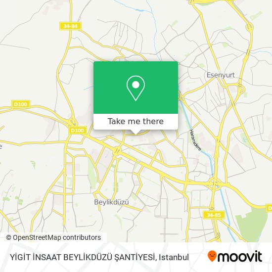 YİGİT İNSAAT BEYLİKDÜZÜ ŞANTİYESİ map