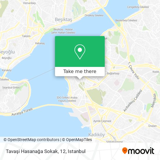 Tavaşi Hasanağa Sokak, 12 map