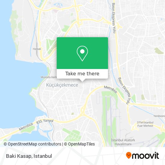 Baki Kasap map