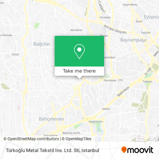 Türkoğlu Metal Tekstil Ins. Ltd. Sti map