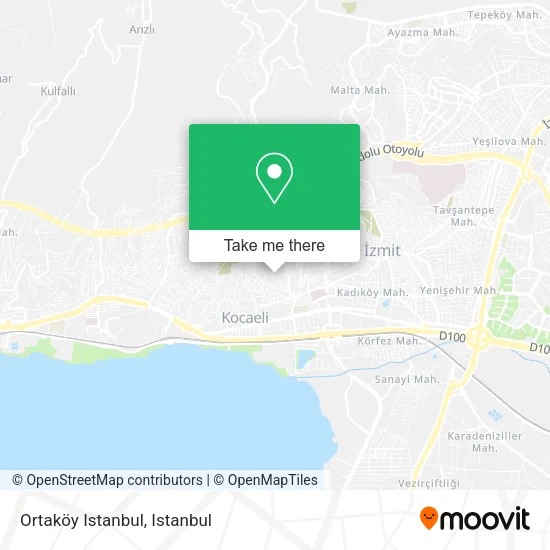 Ortaköy Istanbul map