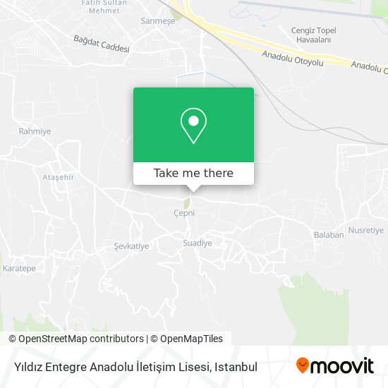 Yıldız Entegre  Anadolu İletişim Lisesi map