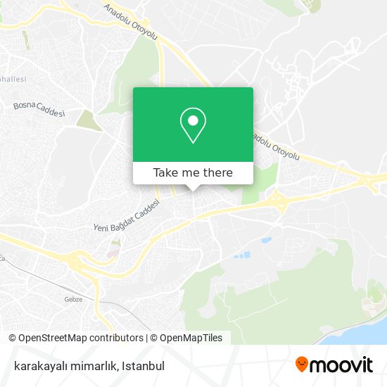 karakayalı mimarlık map