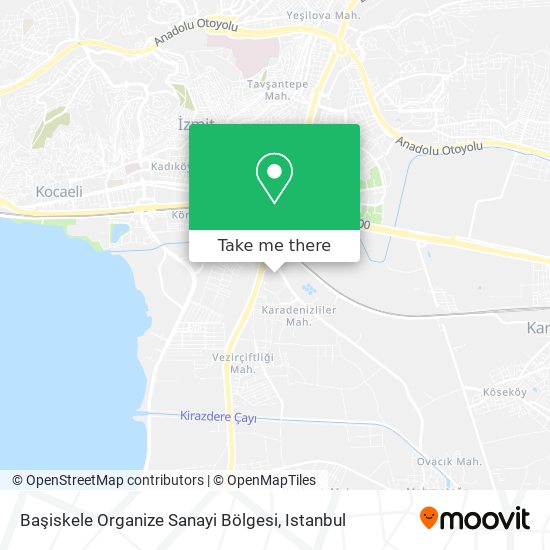 Başiskele Organize Sanayi Bölgesi map